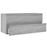 Sink Cabinet Grey Sonoma 100x38.5x45 cm Engineered Wood 815658