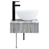 Wall-Mounted Wash Basin Grey Sonoma 40 x 41 x 40.5 cm 890184