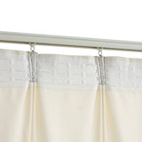 134519 Blackout Curtain with Hooks Velvet Cream 290x245 cm