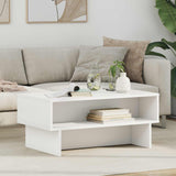 Coffee Table White 80 x 46 x 35 cm Engineered Wood 8000220