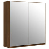 Bathroom Mirror Cabinet Brown Oak 64x20x67 cm 817068