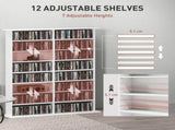 16-Compartment Media Shelf- White T3398P329504