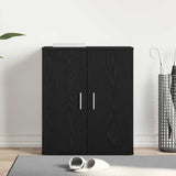Shoe Cabinet Black Oak 60 x 35 x 70 cm Engineered Wood 862682
