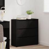 Storage Cabinet Black 80 x 31 x 81 cm Engineered Wood 888848
