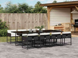 Garden Dining Set Black 3211278