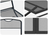 Outdoor Furniture Set Folding 5 pcs Anthracite Iron and Steel 3422893