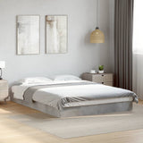 Bed Frame without Mattress Concrete Grey 140x200 cm 842024