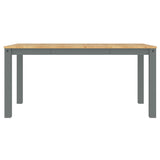 Dining Table PANAMA Grey 160x80x75 cm Solid Wood Pine 4005706