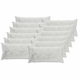 Cushion Cover 12 pcs HEERLEN Light Grey 40 x 80 cm Flannel 910185