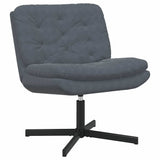 Swivel Relaxing Chair Dark Grey 63 x 75 x 76 cm Velvet 42007361