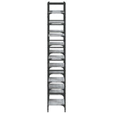 Bookshelf Grey Sonoma 127.5x28.5x172.5 cm Engineered Wood 838871