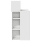 Desk with Shelf White 90 x 48 x 101.5 cm Engineered Wood 869522
