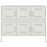 ZNTS Sideboard White 100.5x39x79 cm Steel 843101