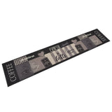 Kitchen Rug Washable Coffee Black 60x300 cm Velvet 136557