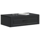 Wall-Mounted Side Table Black 59 x 34.5 x 17 cm Engineered Wood 899336