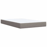 Box Spring Bed with Mattress Taupe 90x200 cm Fabric 3285782