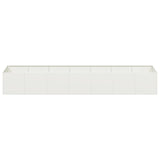 Planter White 280x80x40 cm Steel 860760