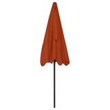 314732 Beach Parasol Terracotta 200x125 cm