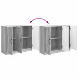 Sideboard Grey Sonoma 89 x 34.5 x 77 cm Engineered Wood 895801
