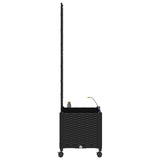 Garden Planter with Irrigation&Wheels Black 40 x 40 x 148 cm PP 3422950