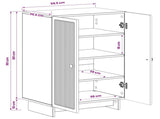 Shoe Cabinet EDE 59.5 x 39.5 x 90 cm Engineered Wood Sonoma Oak 895987