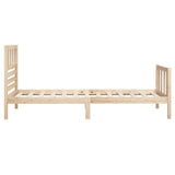 3101138 Bed Frame without Mattress Solid Wood 90x200 cm