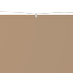 ZNTS Vertical Awning Taupe 100x1000 cm Oxford Fabric 148407