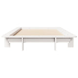 Bed Frame without Mattress White 100x200 cm Solid Wood Pine 850666