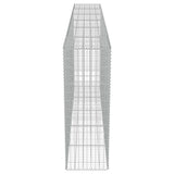 Gabion Wall with Covers Galvanised Steel 300x50x150 cm 143593