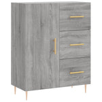 Highboard Grey Sonoma 69.5x34x180 cm Engineered Wood 3199807