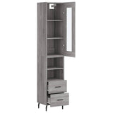 Highboard Grey Sonoma 34.5x34x180 cm Engineered Wood 3199319