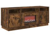 Electric Fireplace Smoked Oak 100 x 33 x 55 cm Engineered wood 8020995