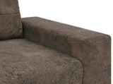 Loveseat Sofa with Cushion Dark grey Faux leather 4105121