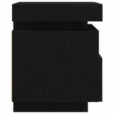 Bedside Cabinet with Drawer 2 pcs Black Oak 40 x 39 x 48.5 cm 862187