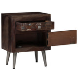 ZNTS Bedside Cabinet Solid Reclaimed Wood 40x30x50 cm 245916