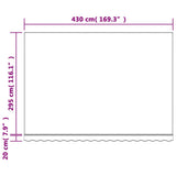 Replacement Fabric for Awning Multicolour Stripe 4.5x3 m 367728