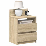Bedside Cabinets 2 pcs with 2 Drawers Sonoma Oak 40x33x60 cm 858565