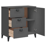 Sideboard VIKEN Anthracite Grey 80x40x80 cm Engineered Wood 374940