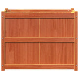Garden Planter Wax Brown 90x50x70 cm Solid Wood Pine 837471