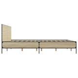 Bed Frame without Mattress Sonoma Oak 140x200 cm 3279998