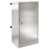 Mailbox with Storage Silver 30 x 20 x 55 cm Stainless Steel 874951