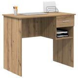 Desk with Drawer Artisan Oak 90 x 49 x 75 cm Engineered Wood 869273
