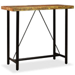 ZNTS Bar Table Solid Reclaimed Wood 120x60x107 cm 245440