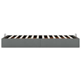 Ottoman Bed Frame without Mattress Dark Grey Single Fabric 3310917