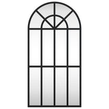 Wall Mirror Black 30x60 cm Arch Iron 358624