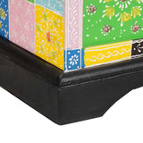 Storage Box Multicolour 60 x 40 x 40 cm Solid Mango wood 4017590