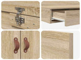 Storage Bed Frame with Drawer Sonoma Oak 120 cm Engineered Wood 3335687