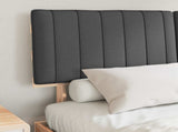Bed Frame with Upholstered Headboard Dark Grey 150 x 200 cm 877480