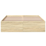 Bed Frame without Mattress Sonoma Oak 120x200 cm 3281023