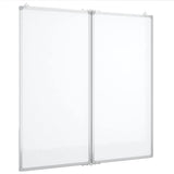 Magnetic Whiteboard Foldable 80x80x1.7 cm Aluminium 4005351